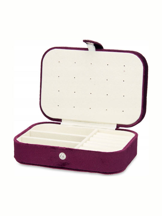 Songmics Plastic Red Jewellery Box 16.2x11.5x6cm