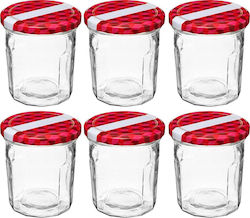 5Five Glas Gefäß mit Deckel 280ml (6 Stück)