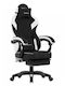 Huzaro Force 3.7 Fabric Gaming Chair with Adjustable Arms and Footstool White