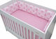 Beboulino Crib Bumper Standard Inside Pink 70x140cm