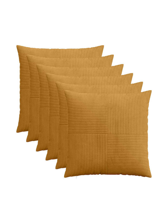 vidaXL Калъф За Възглавница Almelo Жълт 55x55см