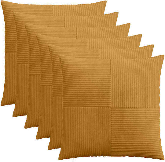 vidaXL Калъф За Възглавница Almelo Жълт 55x55см