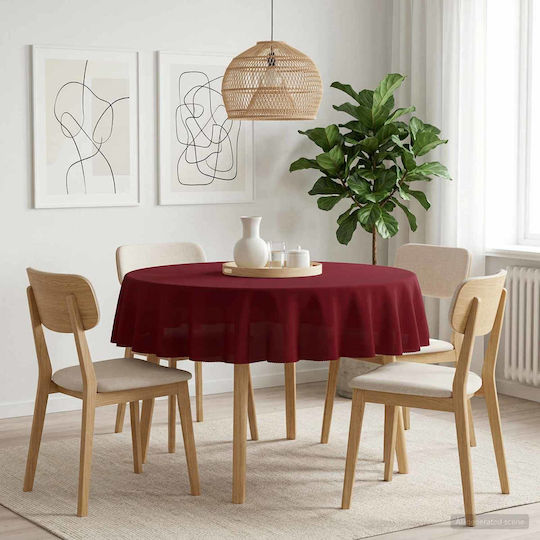 vidaXL vidaXL Rundtischtuch Rot Φ180cm