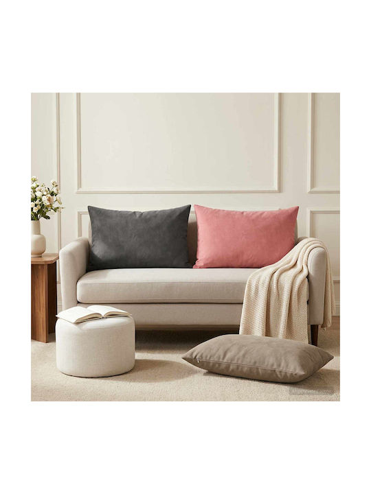 vidaXL Sofa-Kissen Heerlen aus Samt Rosa 50x70cm