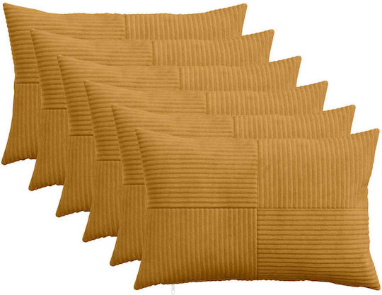 vidaXL Διακοσμητική Μαξιλαροθήκη Almelo Κίτρινο 75x50εκ.