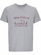 T-shirt Unisex " Wake Up Sluts It's Time To Sin Funny Worm Sarcastic Retro " Grey Melange