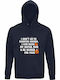 Hoodie Organic Unisex " I Dont Go To Haunted Houses Funny Halloween Sister " French Navy