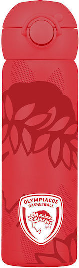 Estia Handy Bottle Stainless Steel Kids Water Bottle Olympiacos Thermos Olympiacos BC Edition 470ml