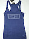 Women's Blouse with Spaghetti Straps Dark Blue