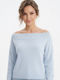 Katia Damen Langärmeliges Wollpullover Mit Ausschnitt Lächeln Off-White