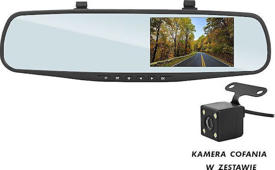 LTC Audio Set Spiegel mit Autodigitale Videorekorder 1080P mit Bildschirm 4.3" & Rückfahrkamera