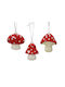 Hanging Mushroom Ornament 7.1x8.4cm (Miscellaneous Designs)