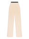 Pantaloni Dama Tesatura Bej