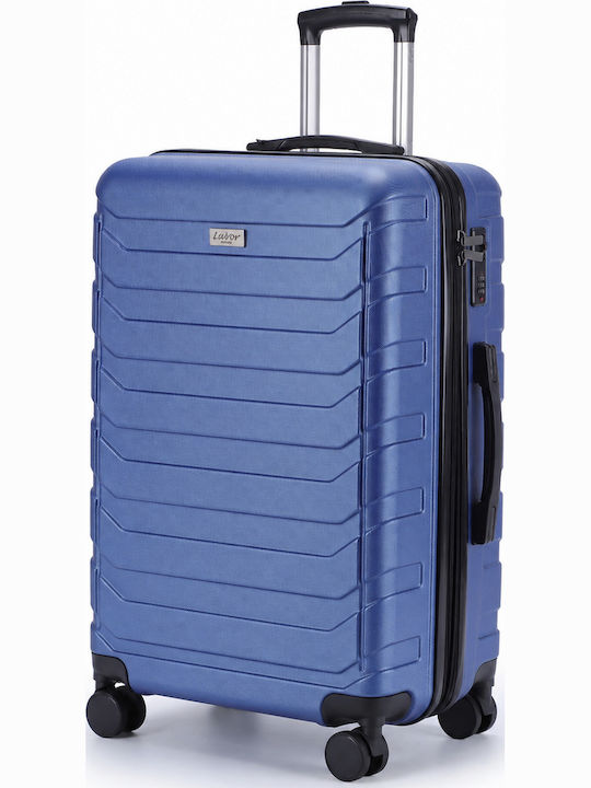 Lavor Large Hard Blue Suitcase