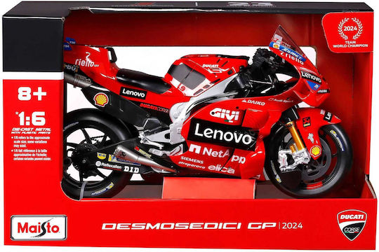 Ducati Desmosedici Lenovo Team #23 Enea Bastianini Motogp 2024 Model Motocicletă Scara 1:6