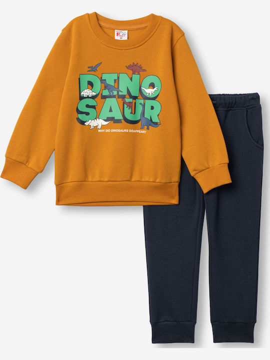 Funky Kids Sweatpants Set Orange