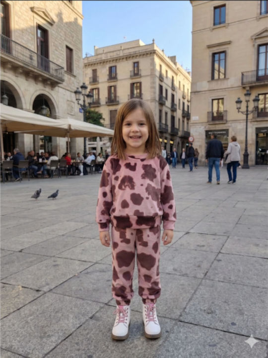 Serafino Kinder Trainingsanzüge Mit Bluse Rosa