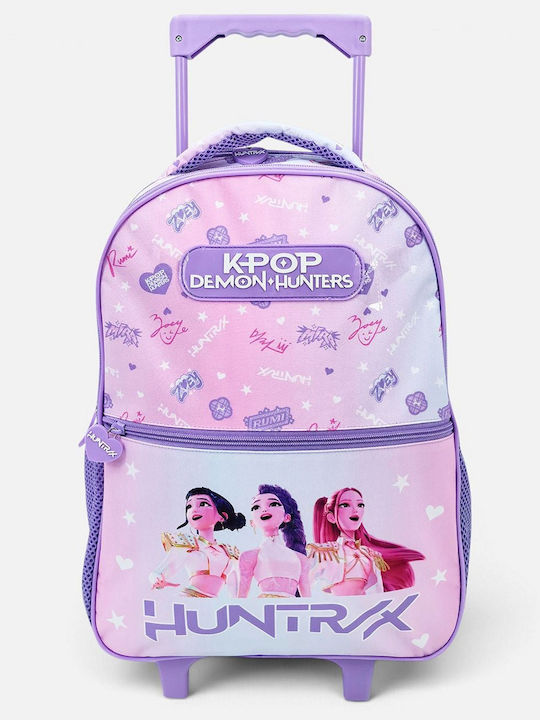 K-pop School Bag Trolley Elementary Lilac 34 x 20 x 44cm