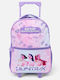 K-pop School Bag Trolley Elementary Lilac 34 x 20 x 44cm