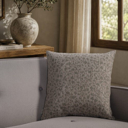 Teoran Διακοσμητική Μαξιλαροθήκη Pearland Taupe 50x50εκ.