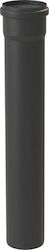 Almeva Starr Kaminrohr Anschlussrohr 0,25m Dn80 Stabilisiert In UV Schwarz