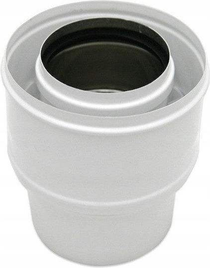Reducție Dublu Perete Poujoulat 80 125x60 100 Turbo Albă Rsk.sx-td80 125x60 100redb