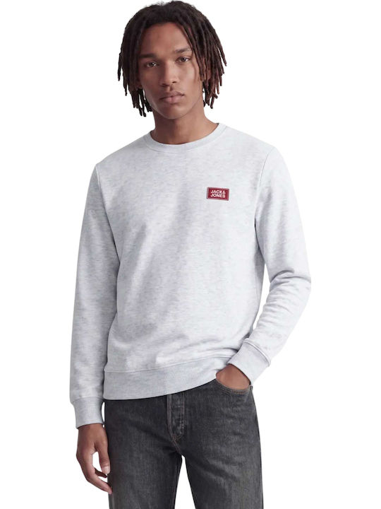 Jack & Jones Φούτερ White Melange Grey