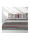 Lino Home Set Single Bed Sheets with Rubber Hugger 100x200+35cm Madison Dusty Pink 3 Pieces