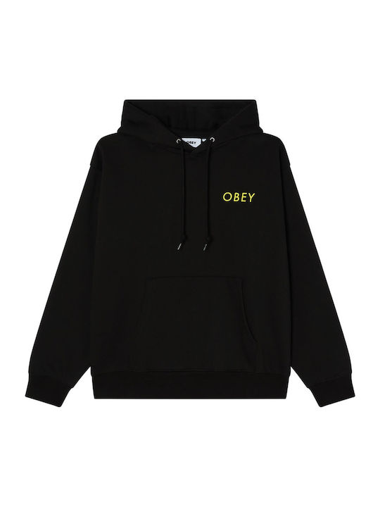 Obey Brick Hooded Sweatshirt Black