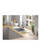GraniteQ Kurt 110 Workstation Drop-In Küchenspüle aus Flüssigem Granit M59.5xP50cm Graue