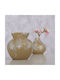 MSA Vază Decorativă Ceramică Bej 13x13xÎnălțime 13cm