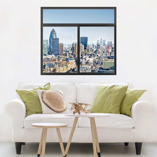 Dreidimensionales Wandsticker Stadt London 100x111cm