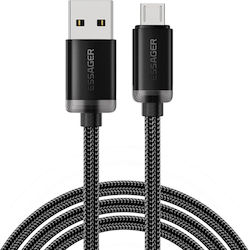 Essager 6628003316A Regular USB 2.0 σε micro USB 1m Μαύρο Essager 6628003316A Regular USB 2.0 σε micro USB 1m Μαύρο