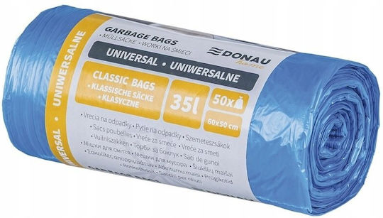 Donau Trash Bags Capacity 35lt 50pcs Blue