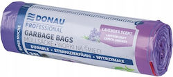Stella Aromatische Müllsäcke mit Kordelzug Kapazität 35lt 57x52cm 15 Stück Lila