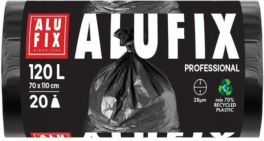 Alufix Sacuri de Gunoi Capacitate 120lt 110x70cm 20buc Negru