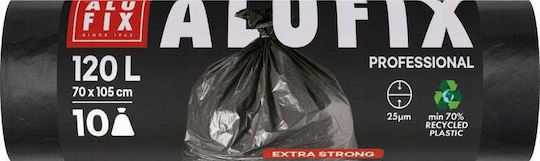 Alufix Sacuri de Gunoi Capacitate 120lt 105x70cm 10buc Negre