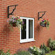 vidaXL Heavy-Duty Shelf Brackets Made of Stainless Steel in Bronze Colour 100x100mm 2 Pieces 42038844