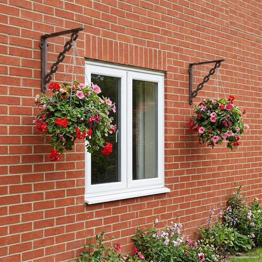 vidaXL Heavy-Duty Shelf Brackets Made of Stainless Steel in Brown Colour 210x210mm 12 Pieces 42038931