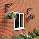 vidaXL Heavy-Duty Shelf Brackets Made of Stainless Steel in Bronze Colour 145x145mm 2 Pieces 42038832