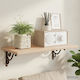 vidaXL Heavy-Duty Shelf Brackets Made of Stainless Steel in Brown Colour 120x140mm 12 Pieces 42038865
