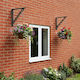 vidaXL Heavy-Duty Shelf Brackets Made of Stainless Steel in Brown Colour 105x105mm 2 Pieces 42038916