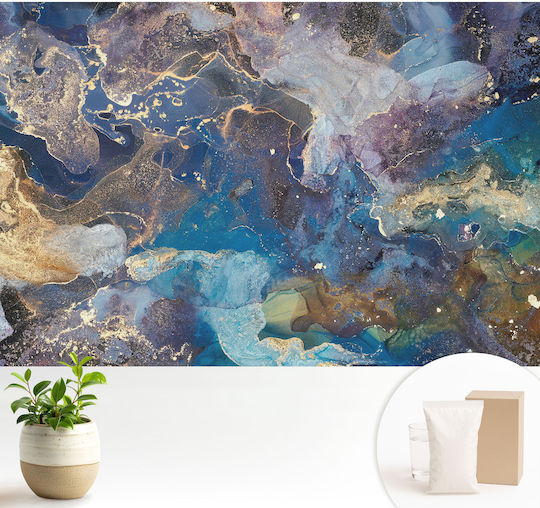 Blue Wall Wallpaper 104x70cm