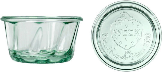 Weck Set of 6 General Use Glass Transparent Jars with Lid 280ml 6 Pieces
