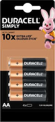 Duracell AA 1.5V 4τμχ Duracell AA 1.5V 4τμχ