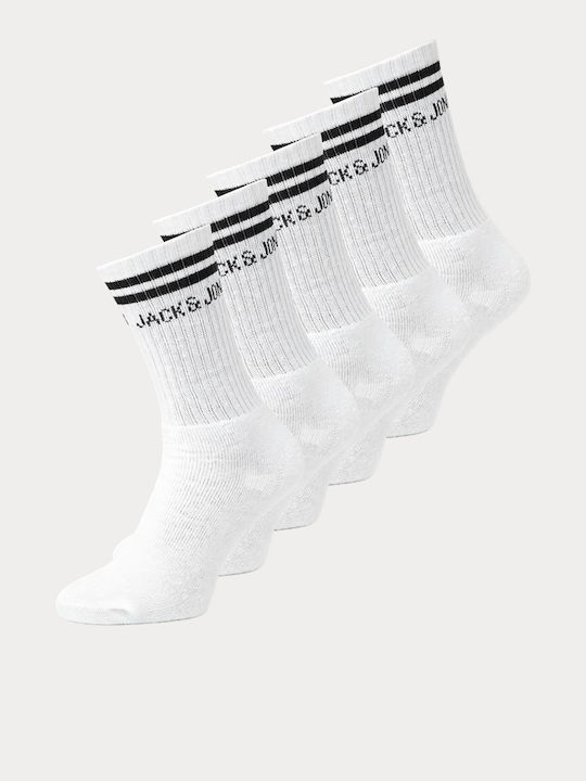 Jack & Jones Men's Socks with Patterns White 5 ...
