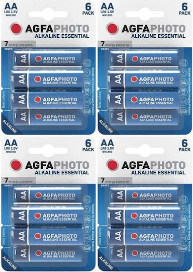 AgfaPhoto Baterii alcaline AA 1.5V 6 bucăți