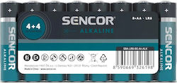Sencor AA 1,5V 8 Stück Alkaline-Batterien Sencor AA 1,5V 8 Stück Alkaline-Batterien