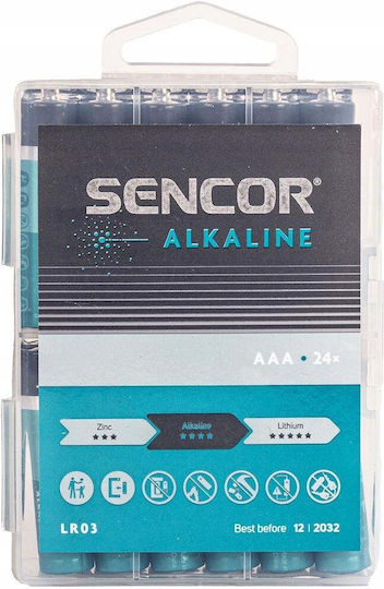 Sencor Αλκαλικές Μπαταρίες AAA 1.5V 24τμχ