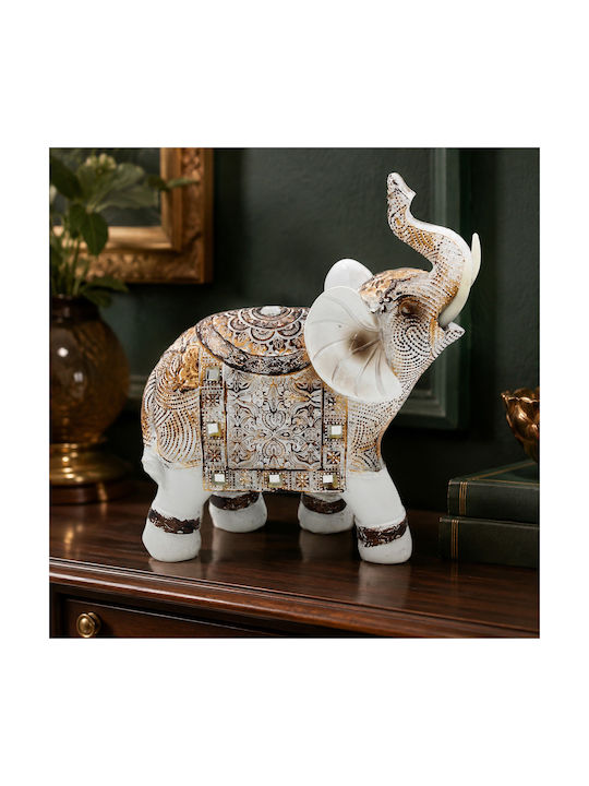 Keskor Decorative Polyresin Elephant 14x6.5x17cm
